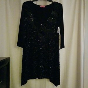 BNWT black sequined dress